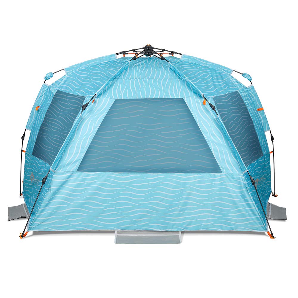 ★7月中取引に限り、表示価格より20%OFF★　【レア】Easthills Outdoors (イーストヒルズ) Instant Shaderデラックス版 ワンタッチ ビーチテント 軽量 フルークローズ 設営簡単 UVカット サンシェード 4人用 特大 Amazon | Easthills Outdoors (イーストヒルズ) Instant Shader標準版